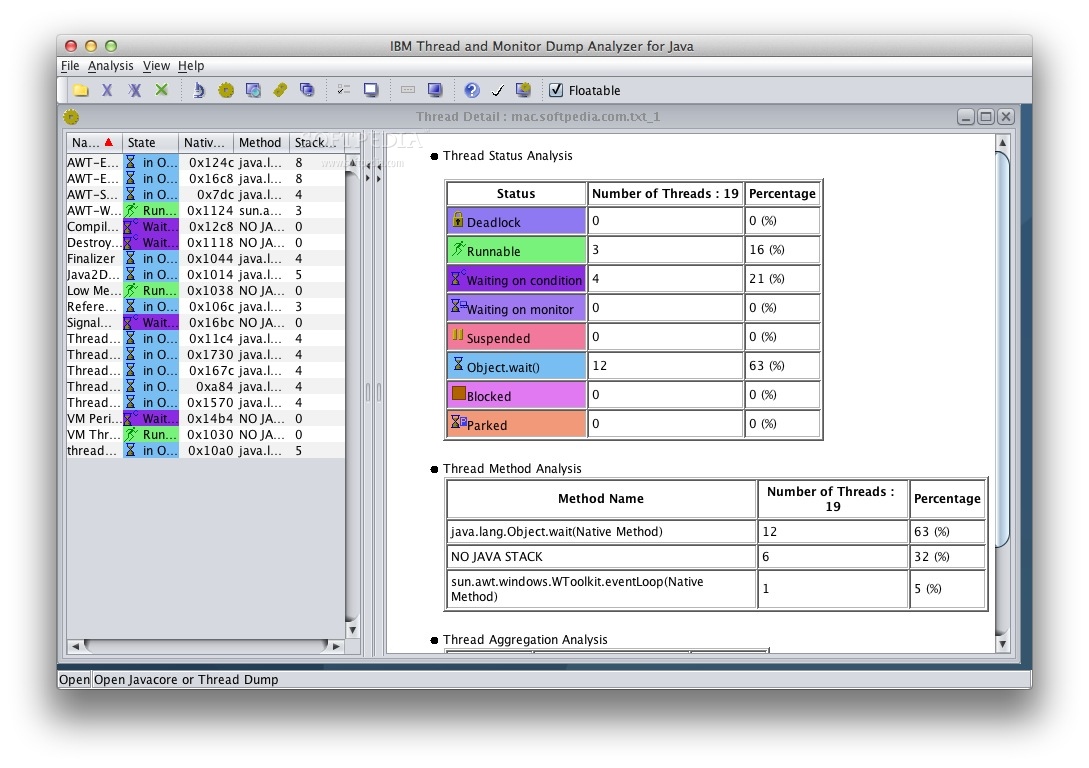 IBM Thread and Monitor Dump Analyzer for Java